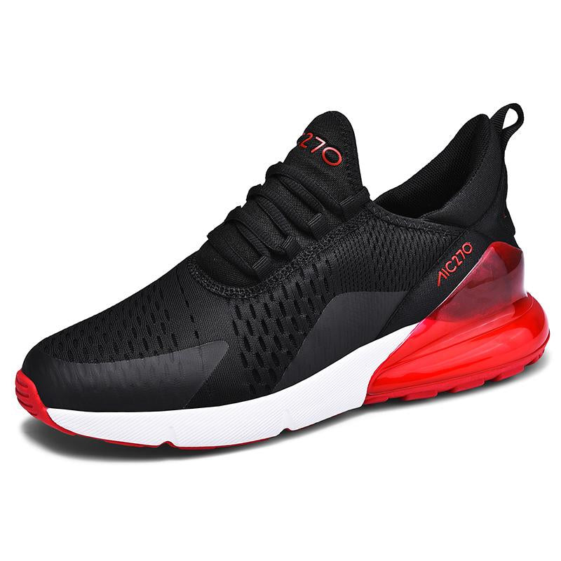 Breathable Cross-Training Shoes for Fitness Freaks – HIIT, Yoga & Gym Sessions Black and Red
