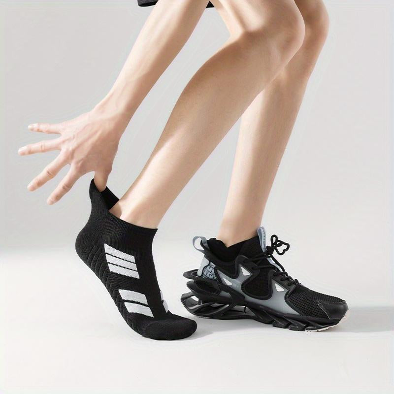 6 Pairs of Sports No Show Socks for Man and Woman, Ankle Socks with Terry Soles Offer Shock Absorption and Wear Resistance, White Daily Socks That Are Sweat - Absorbing and Breathable, Valentine'S Day Gift, New Arrivals for Spring and Summer