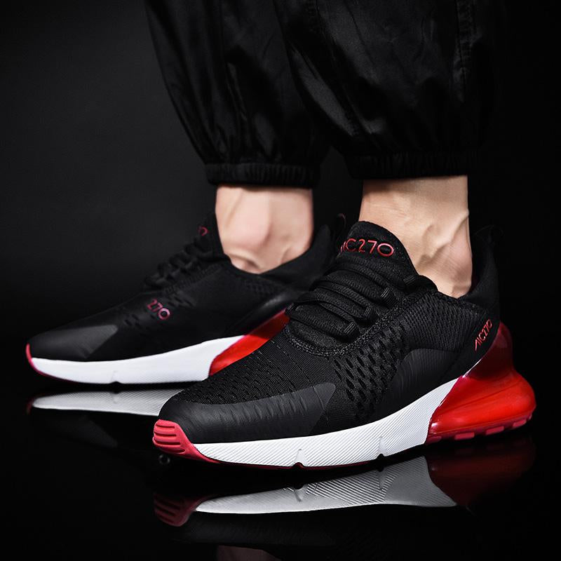Breathable Cross-Training Shoes for Fitness Freaks – HIIT, Yoga & Gym Sessions Black and Red