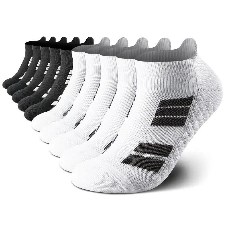 6 Pairs of Sports No Show Socks for Man and Woman, Ankle Socks with Terry Soles Offer Shock Absorption and Wear Resistance, White Daily Socks That Are Sweat - Absorbing and Breathable, Valentine'S Day Gift, New Arrivals for Spring and Summer