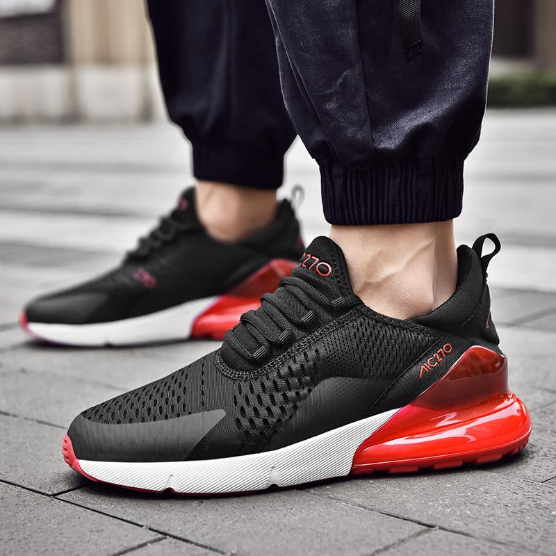 Breathable Cross-Training Shoes for Fitness Freaks – HIIT, Yoga & Gym Sessions Black and Red