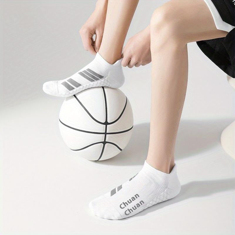 6 Pairs of Sports No Show Socks for Man and Woman, Ankle Socks with Terry Soles Offer Shock Absorption and Wear Resistance, White Daily Socks That Are Sweat - Absorbing and Breathable, Valentine'S Day Gift, New Arrivals for Spring and Summer