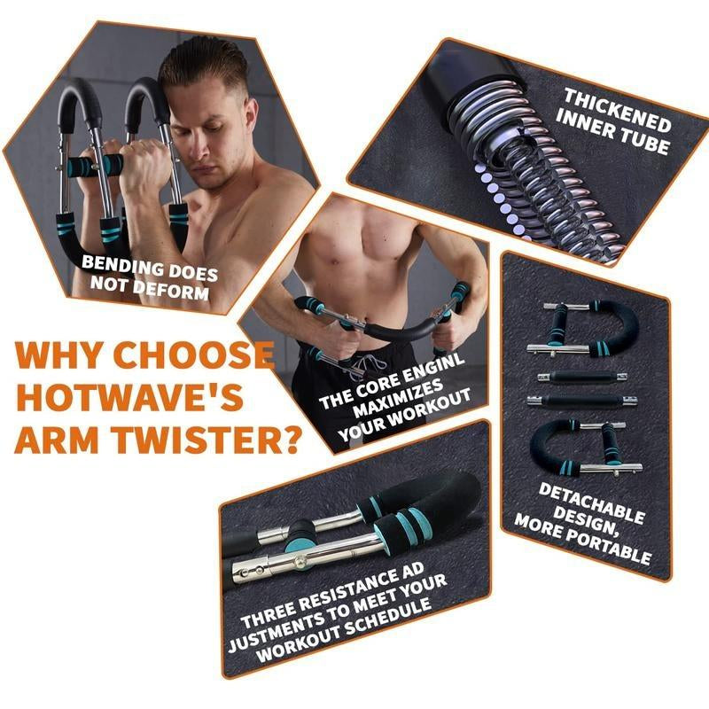 Arm Trainer Chest Workout Strengthen Chest and Arm Muscles Men'S Fitness Trainer Detachable Portable Spring Resistance Home Fitness Equipment