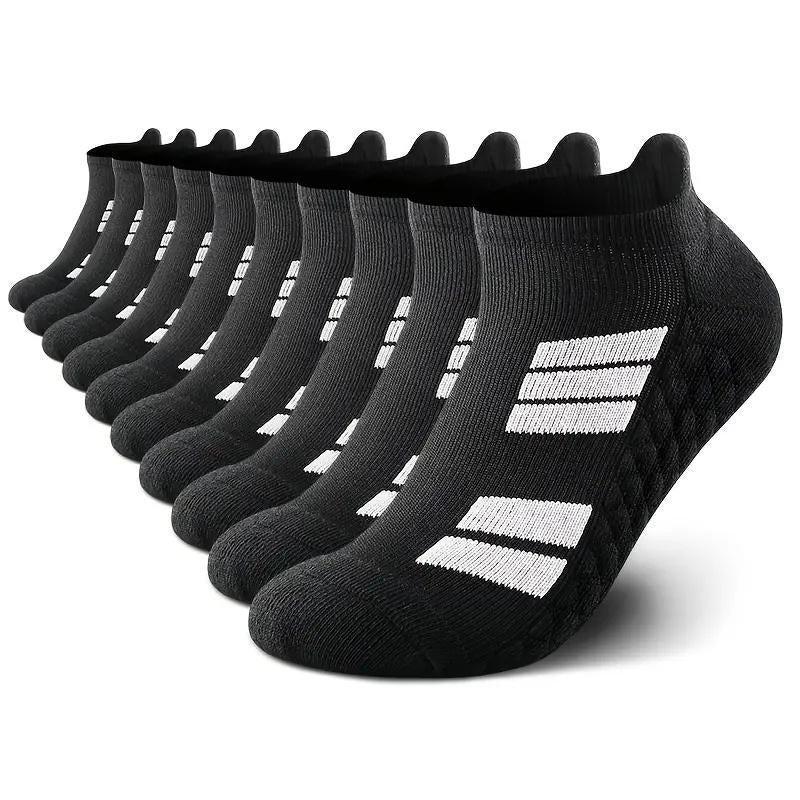 6 Pairs of Sports No Show Socks for Man and Woman, Ankle Socks with Terry Soles Offer Shock Absorption and Wear Resistance, White Daily Socks That Are Sweat - Absorbing and Breathable, Valentine'S Day Gift, New Arrivals for Spring and Summer