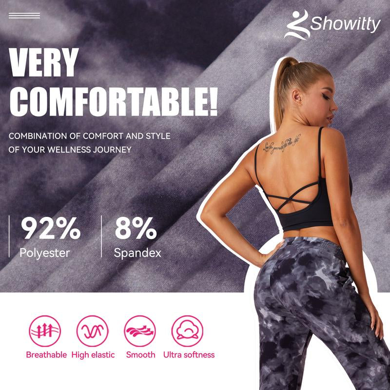 SHOWITTY 1/3 Pack Women'S plus Size Joggers with Pockets - Comfy Sweatpants for Yoga Lounge Black Workout Pants