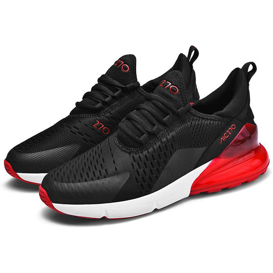 Breathable Cross-Training Shoes for Fitness Freaks – HIIT, Yoga & Gym Sessions Black and Red